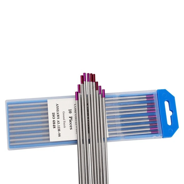 Elettrodi tungsteno viola 0-4 1 10 pezzi attrezzatura ago saldatura punta