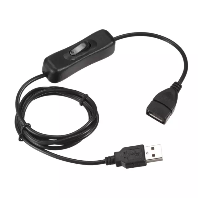 USB Câble ON/Off Interrupteur Mâle à Female Corde 1M pour LED Bureau LED Bande