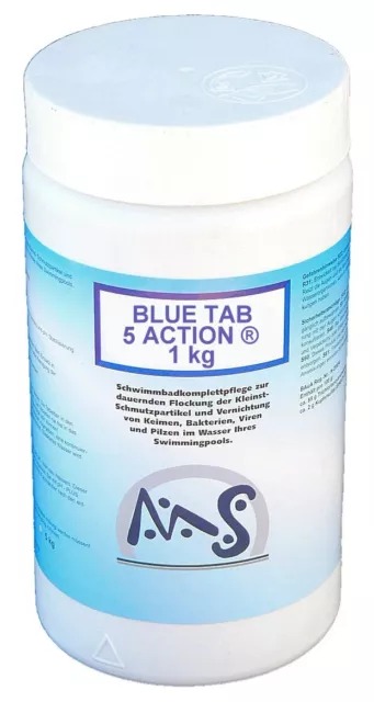 Chlortabletten BLUE TAB 5 ACTION® Multitabs Multifunktion Chlor Chlortabs 1 kg