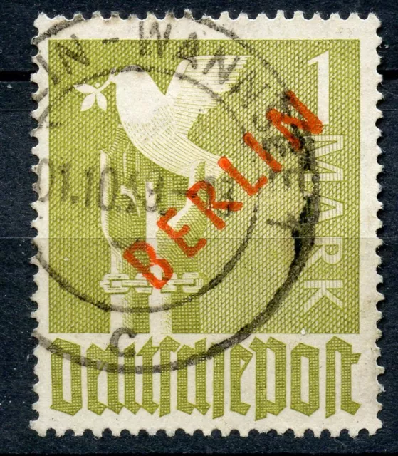 STAMP / TIMBRE GERMANY ALLEMAGNE BERLIN OBLITERE N° 17b COTE + 625 €