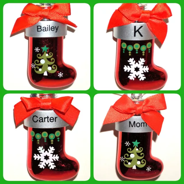 Ganz Christmas Ornament Red Stocking Xmas Personalized Pick Your Name NWT