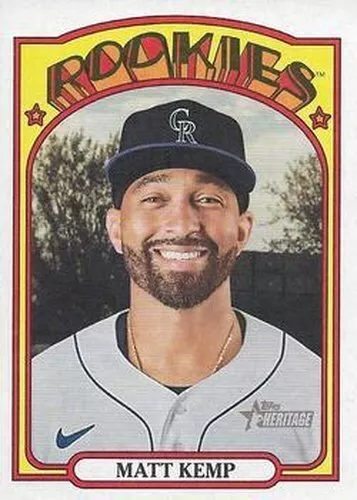 #348 Matt Kemp - Colorado Rockies - 2021 Topps Heritage Baseball