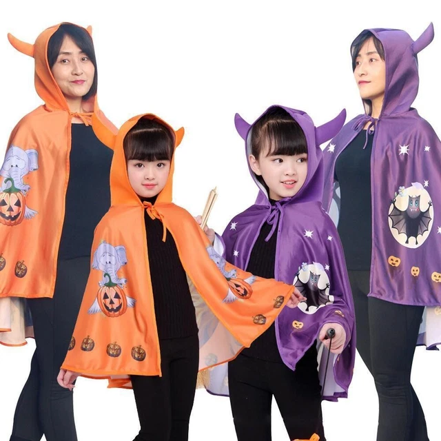 Mantello Bullhorn Halloween Cosplay Costume Genitori-Figlio Bambini Costume Festa