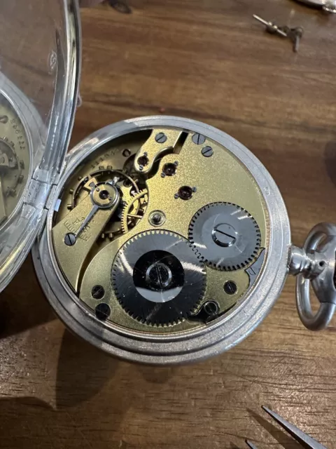 IWC/JWC Taschenuhr Savonette Silber