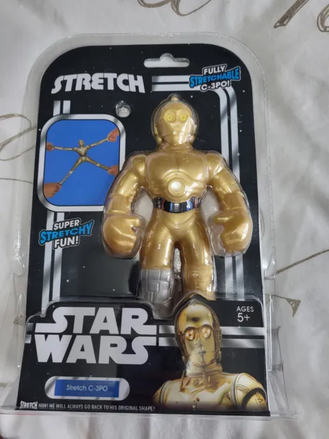 Stretch Armstrong Star Wars Modellino elasticizzato 7"" C-3PO, nuovissima