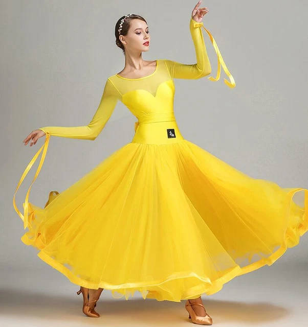 Women's Dance Ballroom Dress Adult Waltz Tango Latin Standard Modern Competition