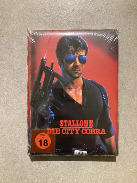 Stallone City Cobra Blu Ray Mediabook Wattiert NEU/OVP Cover D Limitiert 750 Stk