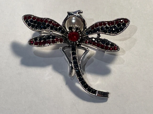 Jolie Broche Fantaisie Avec Une Pierre Centrale - Bijou D'occasion, Style Vintage