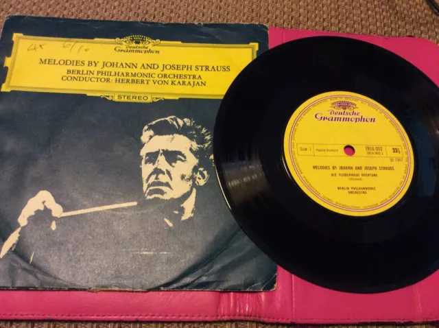 Berlin Philharmonic Orchestra ‎– Melodies By Johann And Joseph Strauss -7" Vinyl