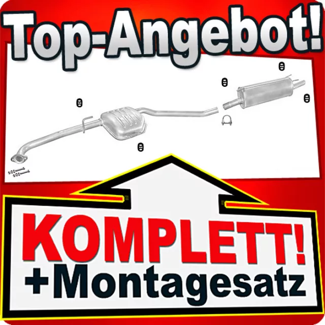 Auspuff für OPEL OMEGA B 2.0 Kombi Caravan Auspuffanlage