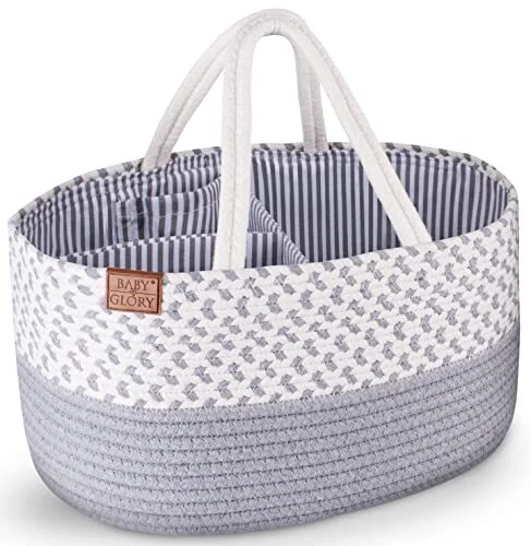 Unisex Diaper Caddy Organizer - baby caddy organizer, diaper storage organizer