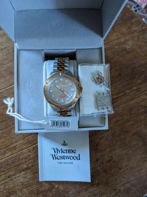 VIVIENNE WESTWOOD VV219RSSL Blackwall watch silver dial Rose