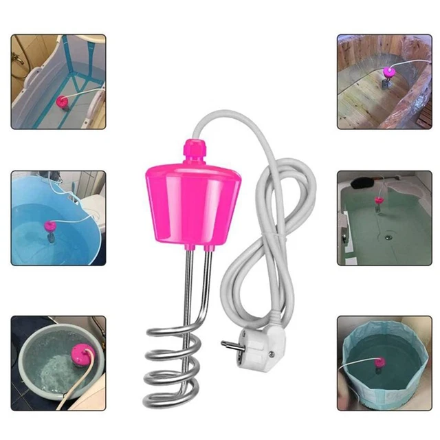 STAINLESS STEEL UK Plug Immersion Heater With 2m Cable For Quick Water