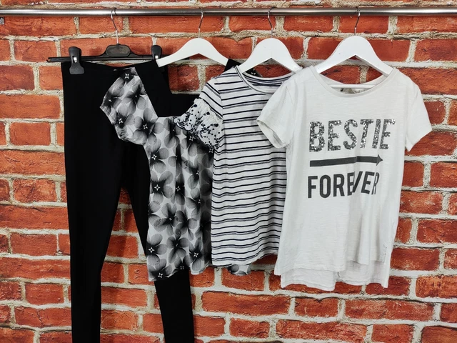 GIRLS BUNDLE AGE 8-9 YEARS NEXT MATALAN etc LEGGINGS TOP T-SHIRT BLOUSE 134CM