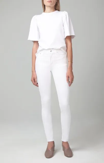 Citizens of Humanity Rocket High Rise Crop Skinny Jeans Sculpt White 29 NWT $187