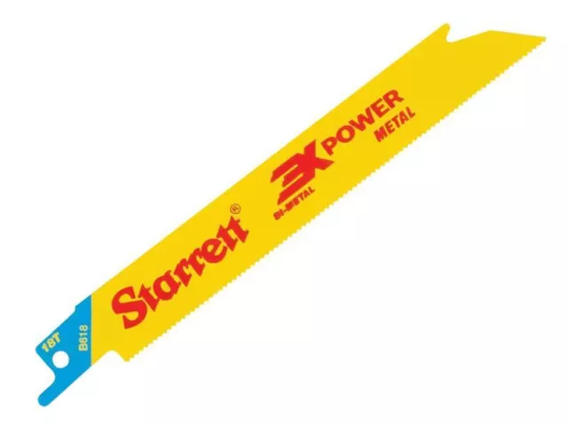 Starrett - B618-5 Hoja recíproca bimetálica, recta de metal 152 mm 18 TPI (5)