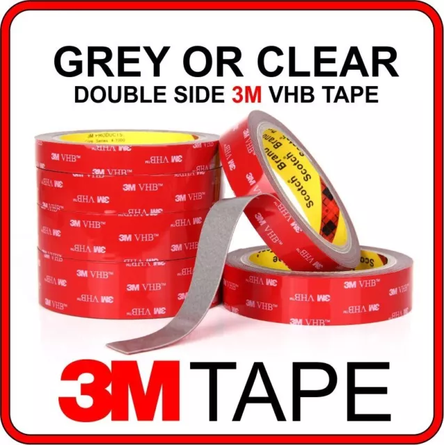 CLEAR Double Sided Sticky Pads, 3M VHB 4910 Strong Heavy Duty