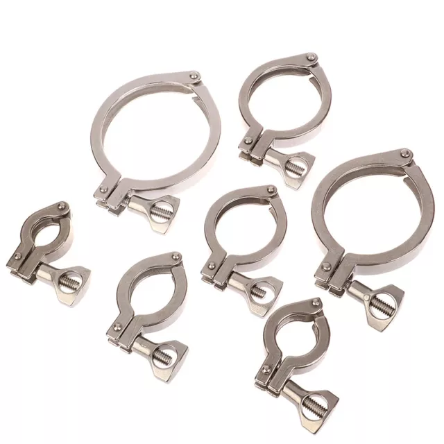 304 Precision Cast Sanitary Clamp Stainless Steel Quick Opening Pipe Clamp ZH1