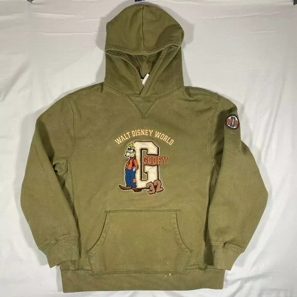 SIZE MEDIUM VTG Goofy Sweatshirt Walt Disney World Mickey Graphic 9-BA64