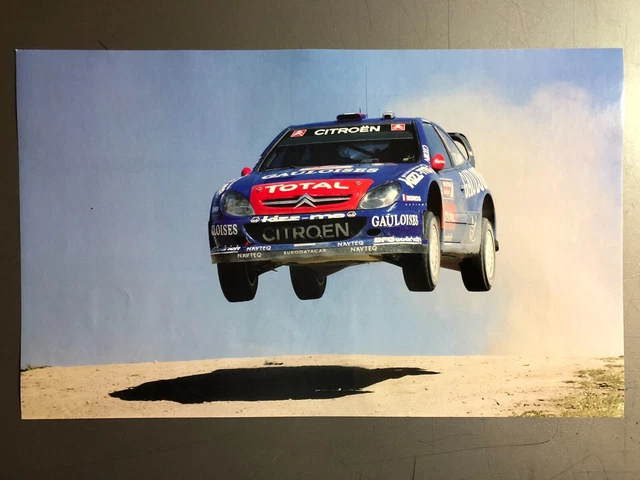 2007 Sebastien Loeb Total Citroen World Rally Car Picture / Print / Poster RARE!
