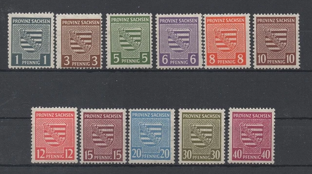 SBZ-Provinz Sachsen 73Y - 84Y  (Freimarken) postfrisch