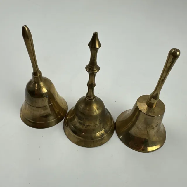 Brass Bell 4.5" VTG (Lot of 3)