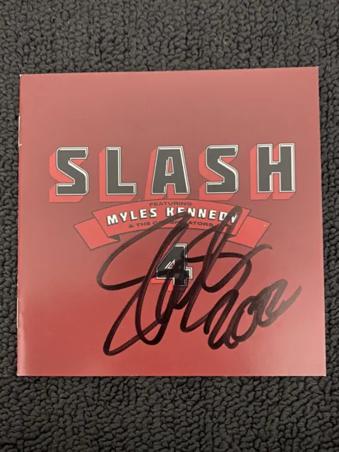 Slash Hand Signed Autographed CD Booklet Myles Kennedy Memorabilia Guns N Roses