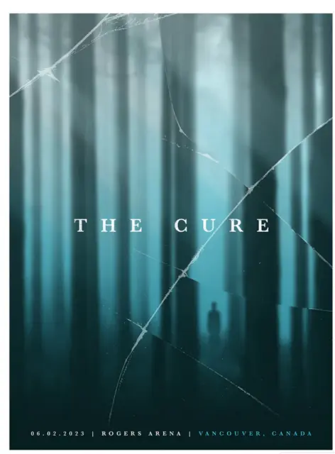 OFFICIAL RARE The Cure Poster Vancouver Canada #'d June 2 2023 First Ed SOLD OUT