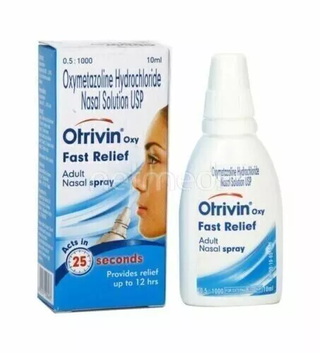 12 X Otrivin Adulte Spray Nasal Gouttes 10 ml Soulagement du Nez