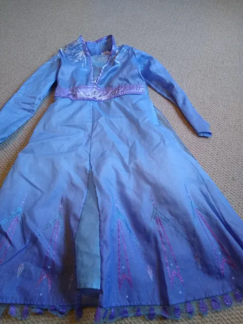 DISNEY STORE Elsa Frozen 2 Fancy Dress Girls Costume Dress Up 7-8 Years