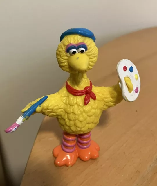 VINTAGE BIG BIRD the Artist Figurine Sesame Street Applause Painter ...