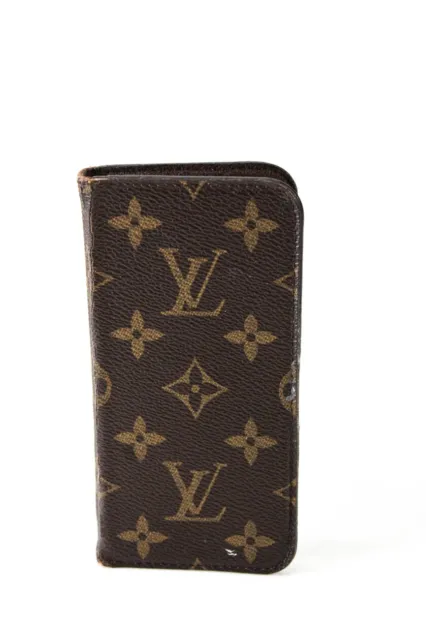 Louis Vuitton Unisex Monogram Coated Canvas Bifold Wallet iPhone Case Brown