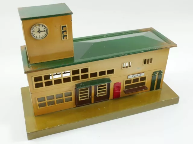 Märklin 2011 Blech-Bahnhof Spur 0 Dänemark "Pakker" original AP 4001-03-04