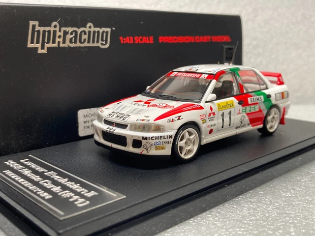 Miniature IXO 1/43 - Mitsubishi Lancer Evo N°7 - Rallye Monte Carlo 2001 - Makinen
