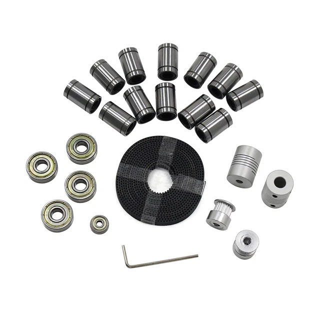 3D Printer Parts Linear Motion Kit LM8UU 608ZZ 624ZZ Bearings Coupler Shaft T0O5