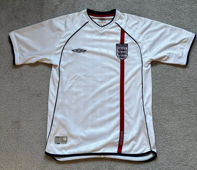 Umbro England Home Trikot WM 2002 – Gr. M – Authentic Product – Top! Sammler