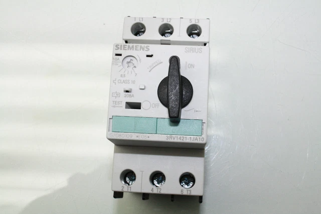 Siemens Sirius 3RV1421-1JA10 Moteur Protecteur Démarreur Disjoncteur 7-10A Trip