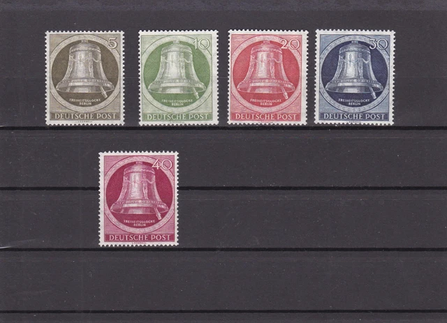 Satz Berlin , 1951 , Mi.Nr. 82 - 86 , Freiheitsglocke , postfrisch **
