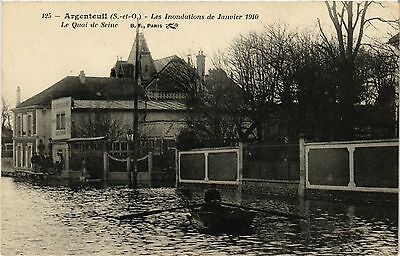 CPA Argenteuil (s. - et-o.) floods january 1910-le quai de... (290563)