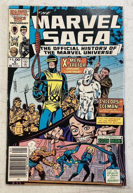 The Marvel Saga lot of 7 comics X-men, Spidey - #6 7 10 11 12 13 14