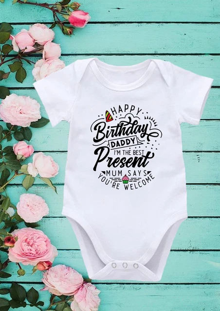 Gilet Happy Birthday Daddy I Am Best Funny Cool Cool Culla a Maniche Lunghe 535