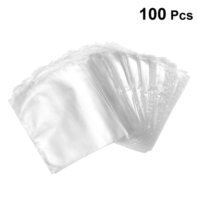 100 Pcs Clear Shrink Wrap Bags Gift Wrap Bags Clear Packing Bags Tray