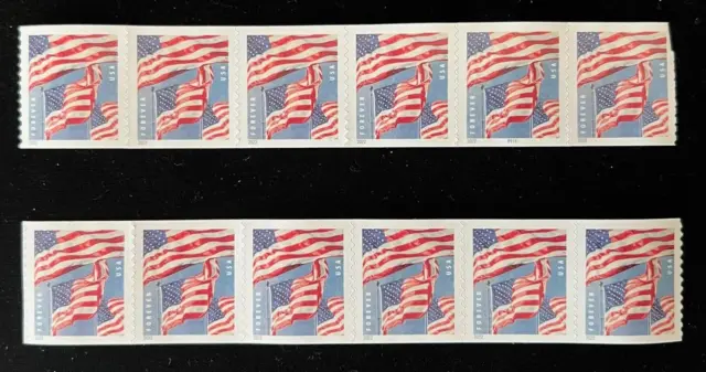 10) USPS Forever Stamps - 2019 US Flag - Postage For First Class