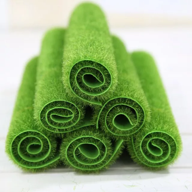 15cm Grass Mat Green Artificial Lawns Turf Carpets Fake Sod Garden MossB_FE