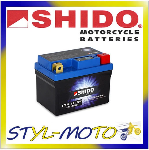 Shido accu LTX7L-BS LION -S- Lithium Shido accu LTX7L-BS LION -S- Lithium
