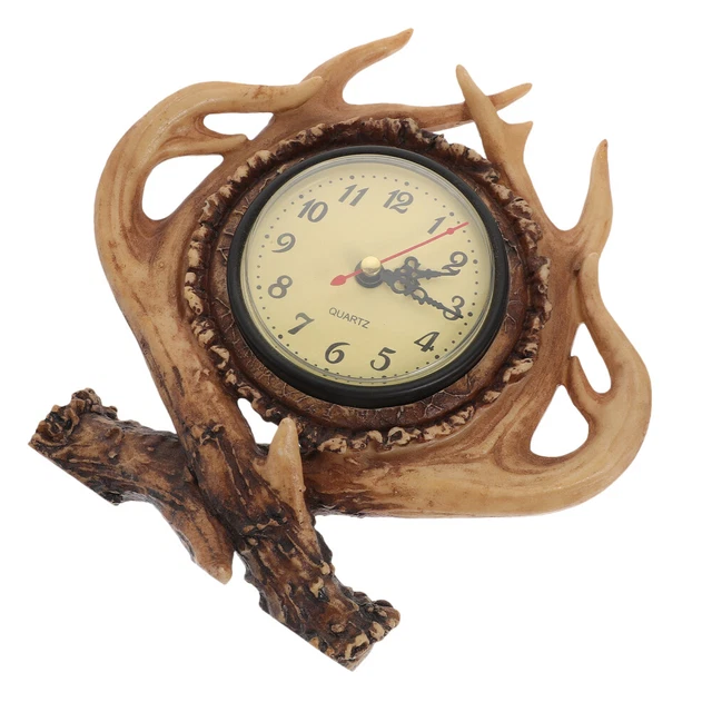 Horloge De Table En Fer Style Poulet Rétro – Décoration Salon/chambre, Ambiance Vintage, 15x14cm