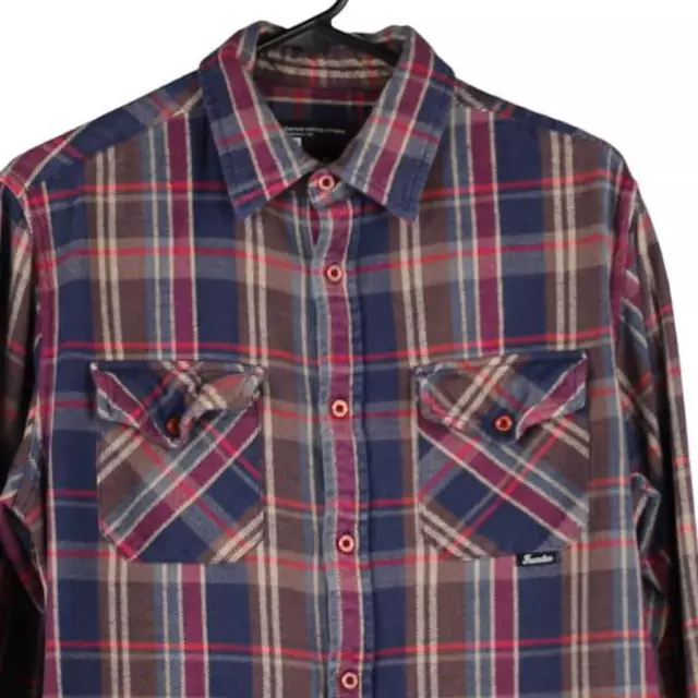 Fourstar Flannel Shirt - Small Red Cotton 3