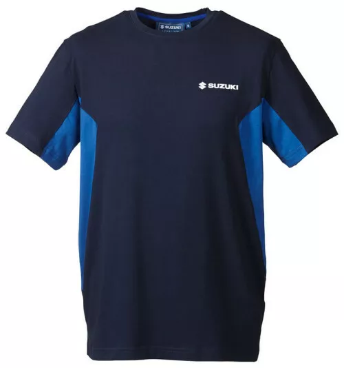 SUZUKI Original Team T-Shirt, Blau-Schwarz, L / 52