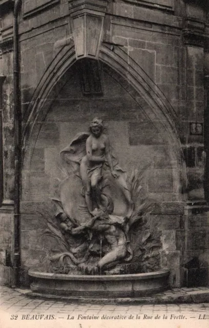 CPA 60 - BEAUVAIS (Oise) - 32. La Fontaine decorative de la rue de la Frette