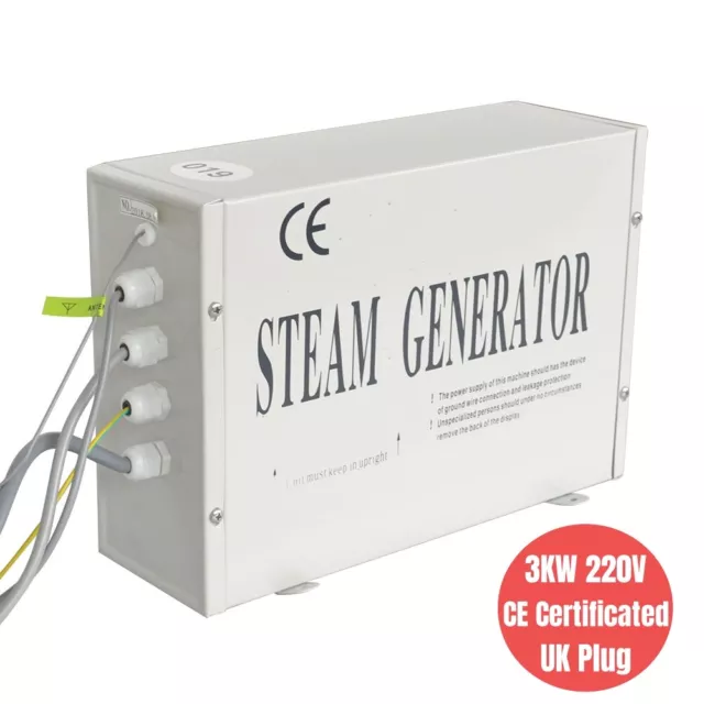 Multi-Functional Steam Generator 3KW Sauna Bath Home Spa Shower Body Slim Detox